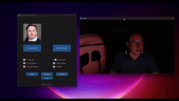 Developer “deepfaking” as Elon Musk in Realtime